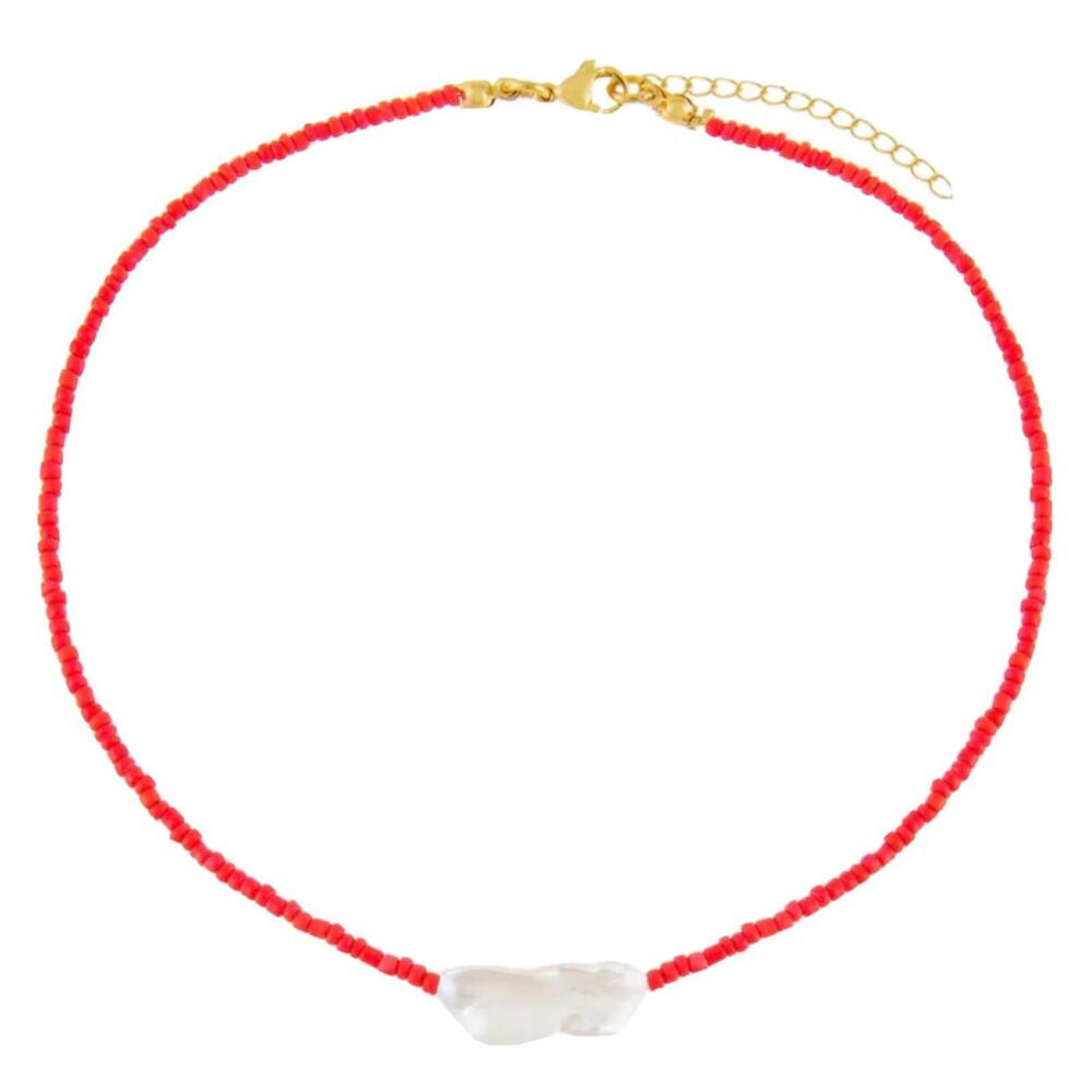 NWT Adina's Jewels BAROQUE PEARL COLOR BEADED CHOKER